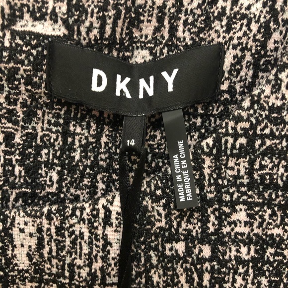 NWT DKNY Short Sleeve Jewel Neck Flare Dress Sz 14 - Picture 13 of 16